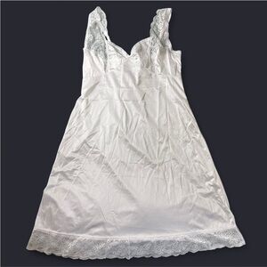 Bali vintage white satin slip dress